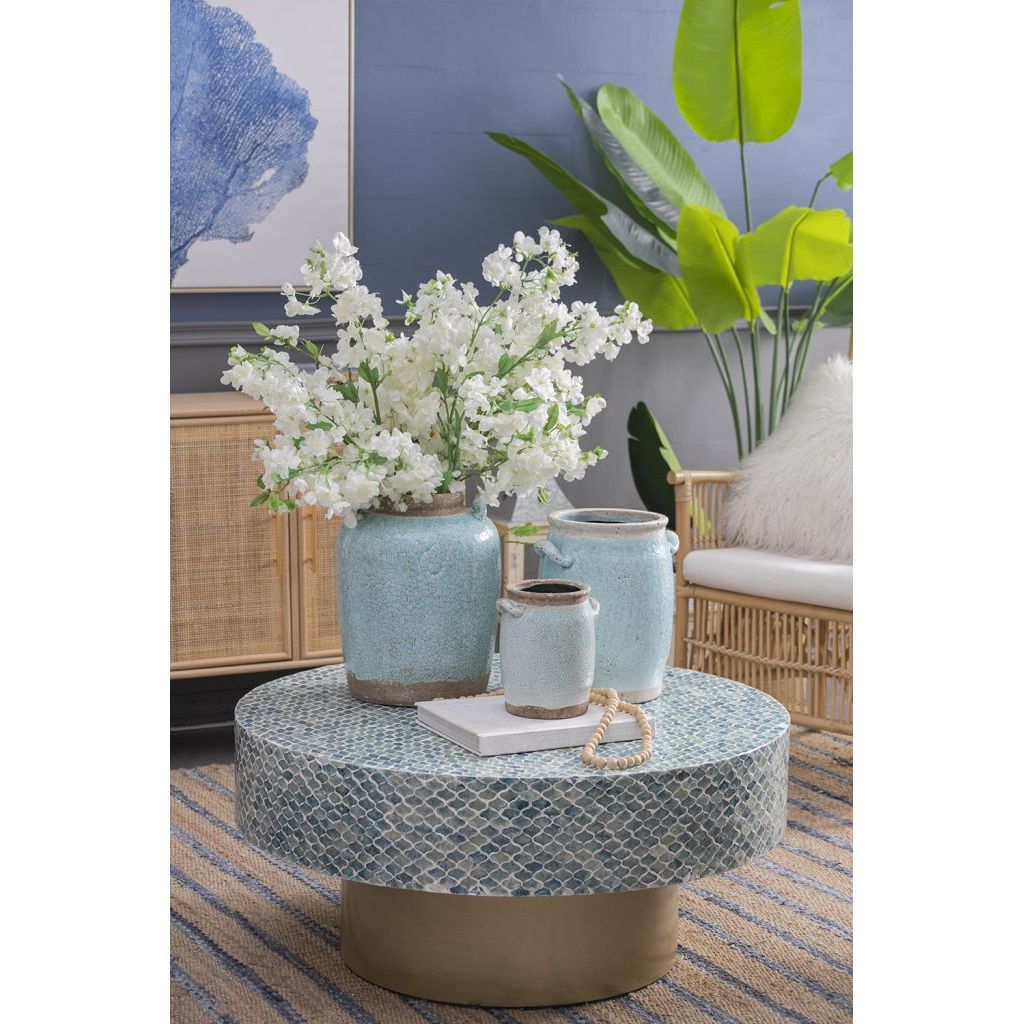 Turquoise Terracotta Vase