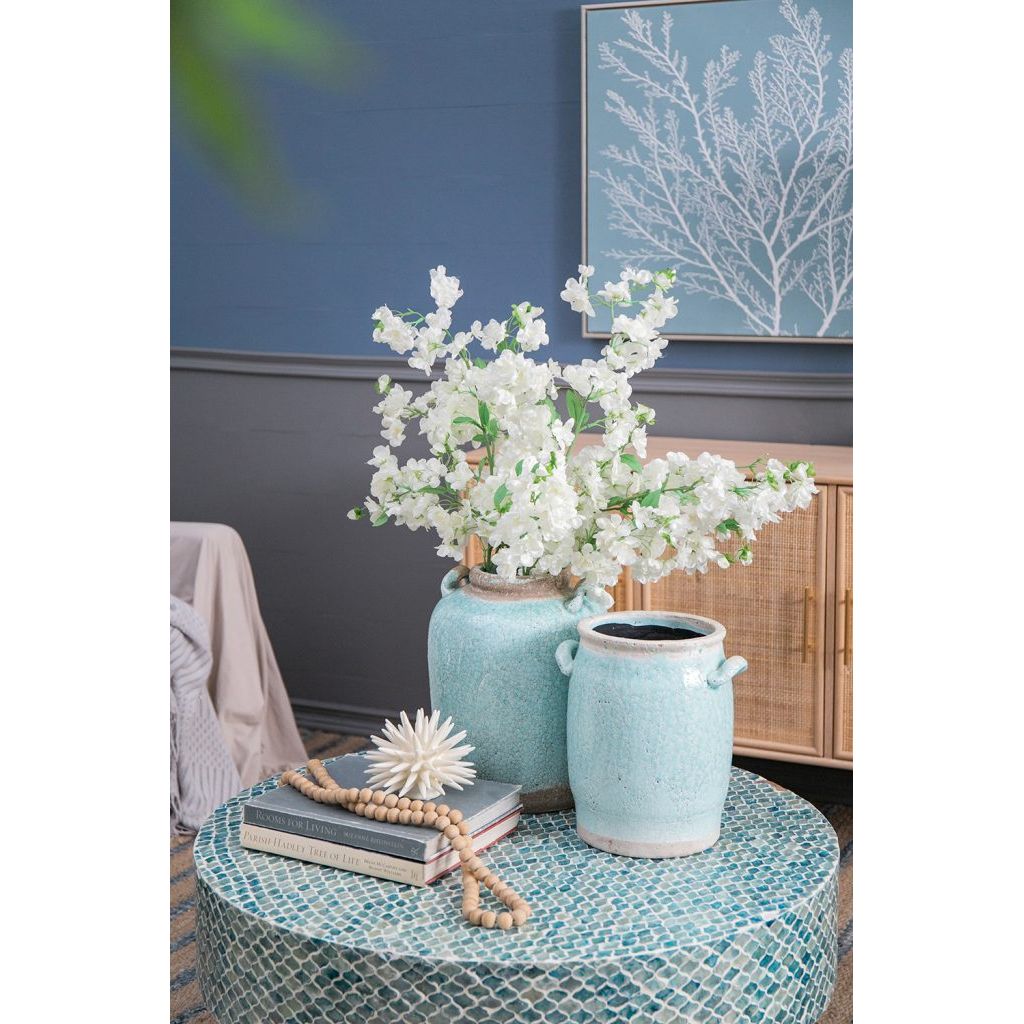 Turquoise Terracotta Vase