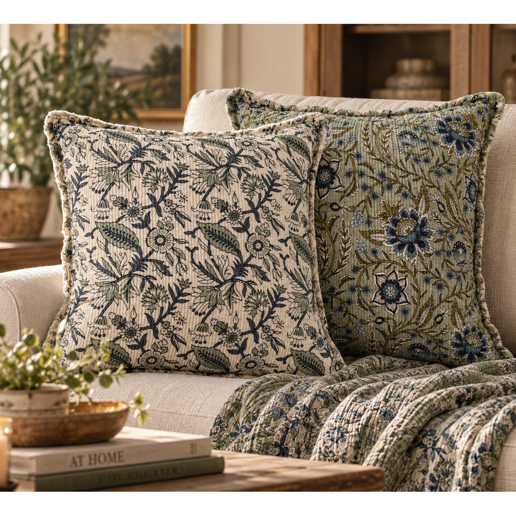 Botanical Print Pillow