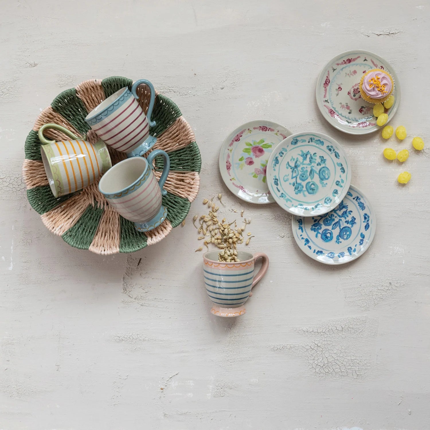 Decorative Plate w/Floral Image