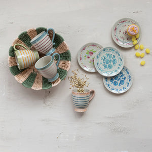 Decorative Plate w/Floral Image