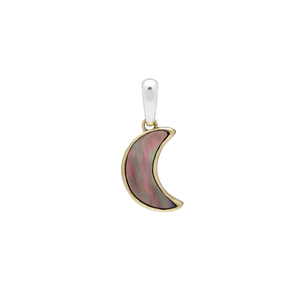 Manifesting Moon Pendant | Pink Abalone