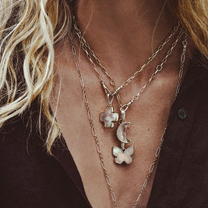 Breakfree Butterfly Pendant | Pink Abalone