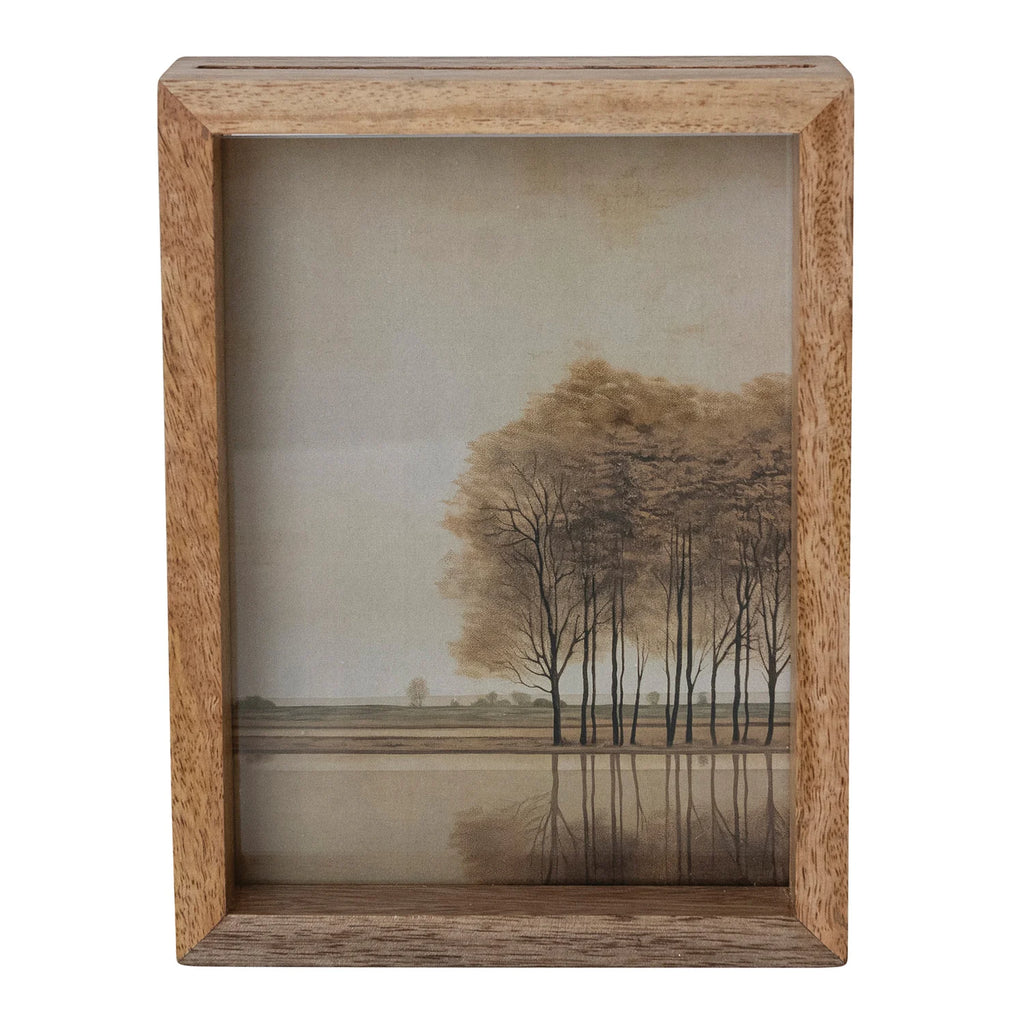 Mango Wood Floating Photo Frame