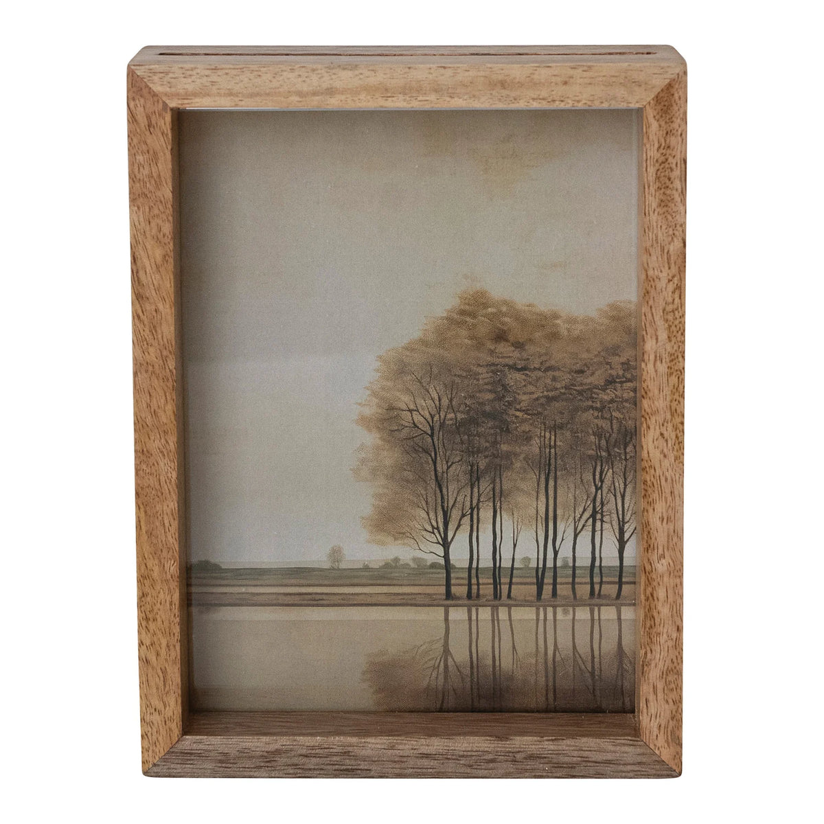 Mango Wood Floating Photo Frame