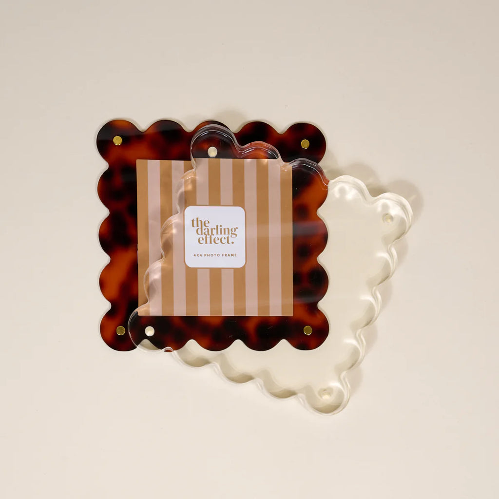 Square Scalloped Acrylic Picture Frame