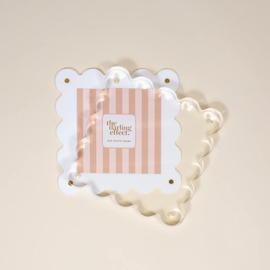 Square Scalloped Acrylic Picture Frame