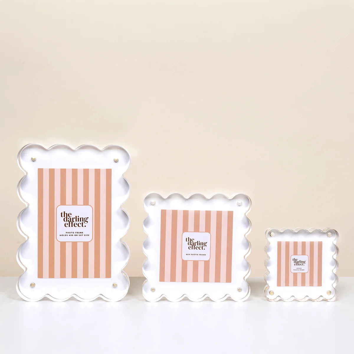 Square Scalloped Acrylic Picture Frame