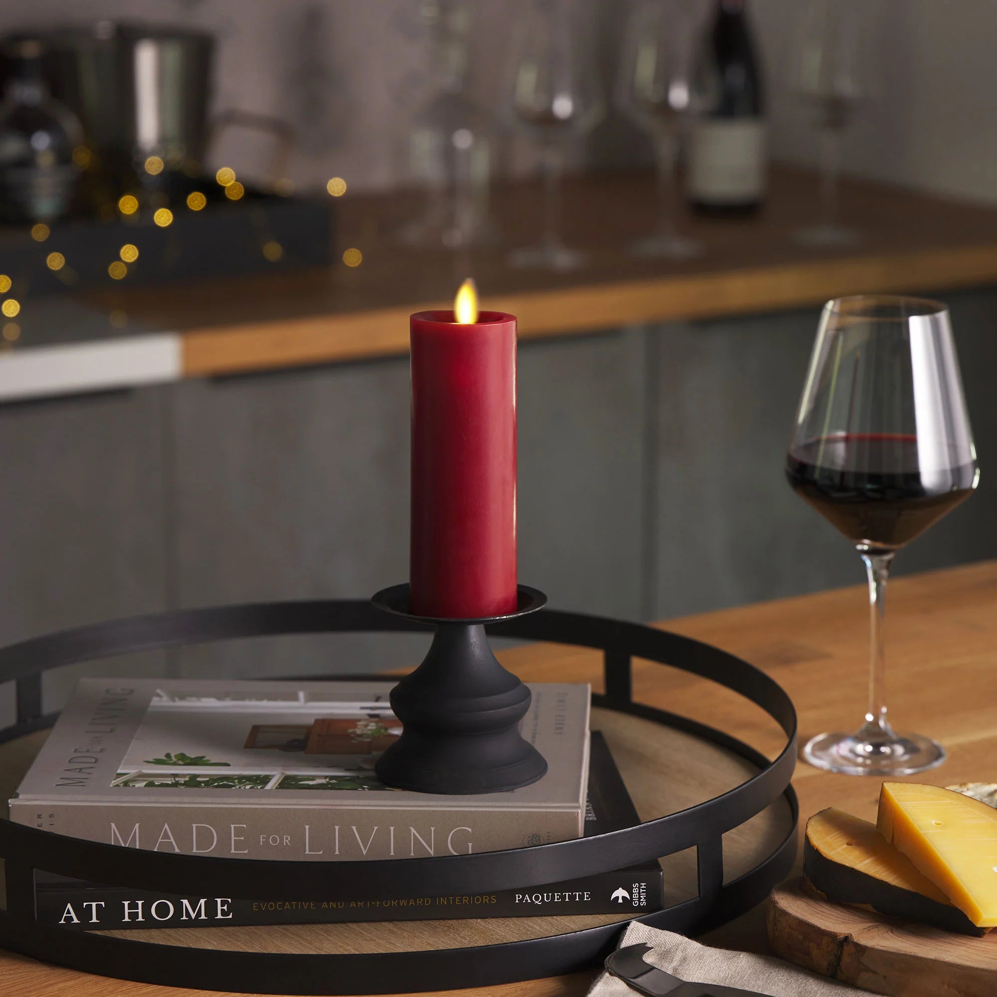 Luminara Indoor Slim Pillar Candle