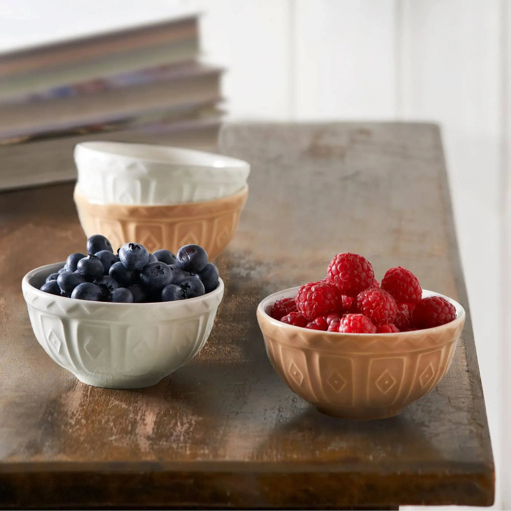 Mason Cash | S/4 Prep Bowls | Cane & Cream