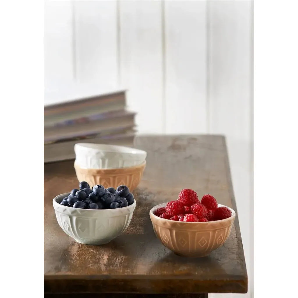 Mason Cash | S/4 Prep Bowls | Cane & Cream