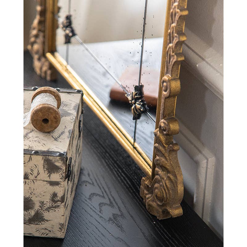 Antique-Style Arched Wall Mirror