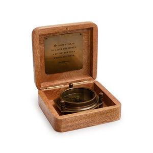 Tripod Compass in Wooden Box