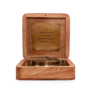 Tripod Compass in Wooden Box