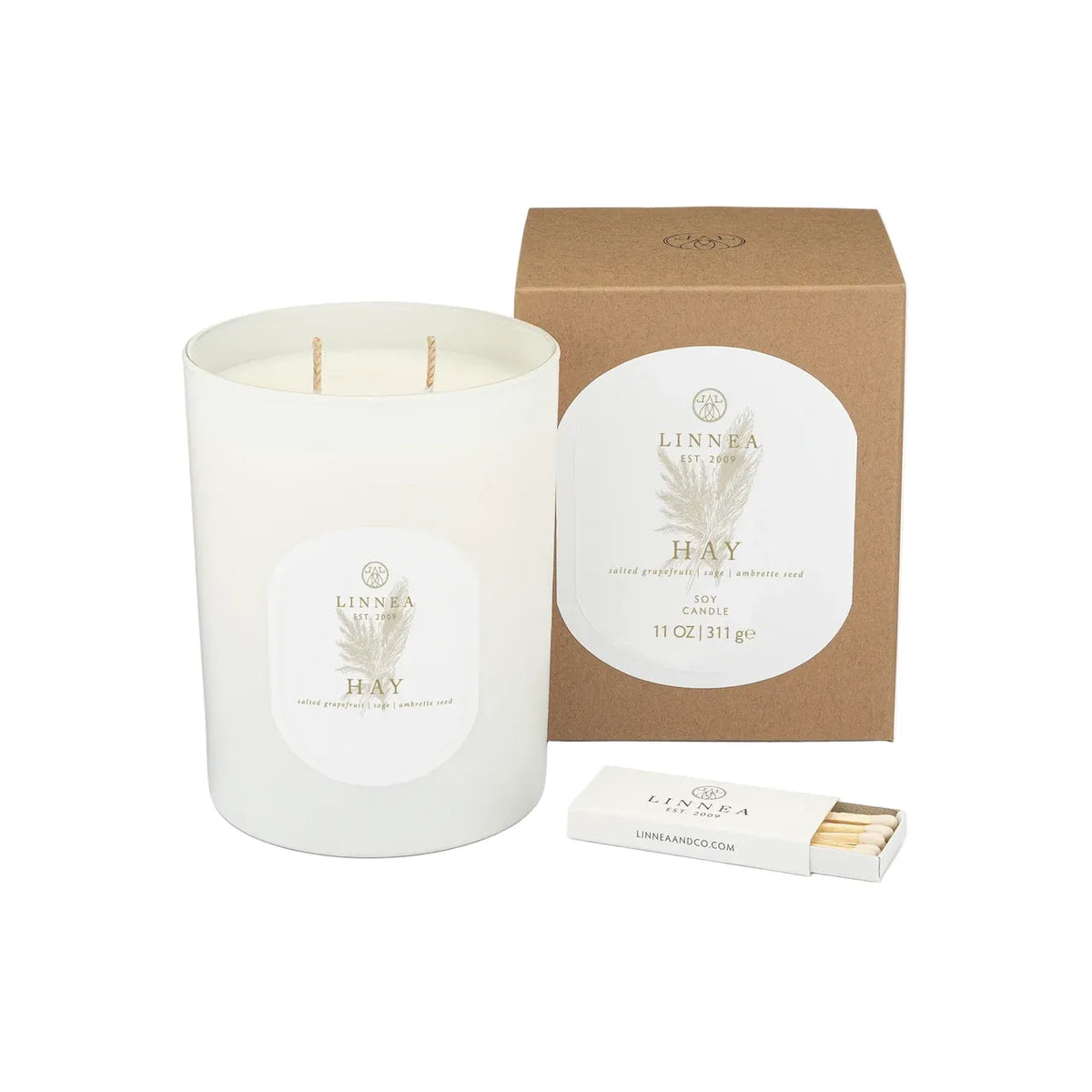Linnea Candles 2 Wick Candles | Seasonal (Fall/Winter )