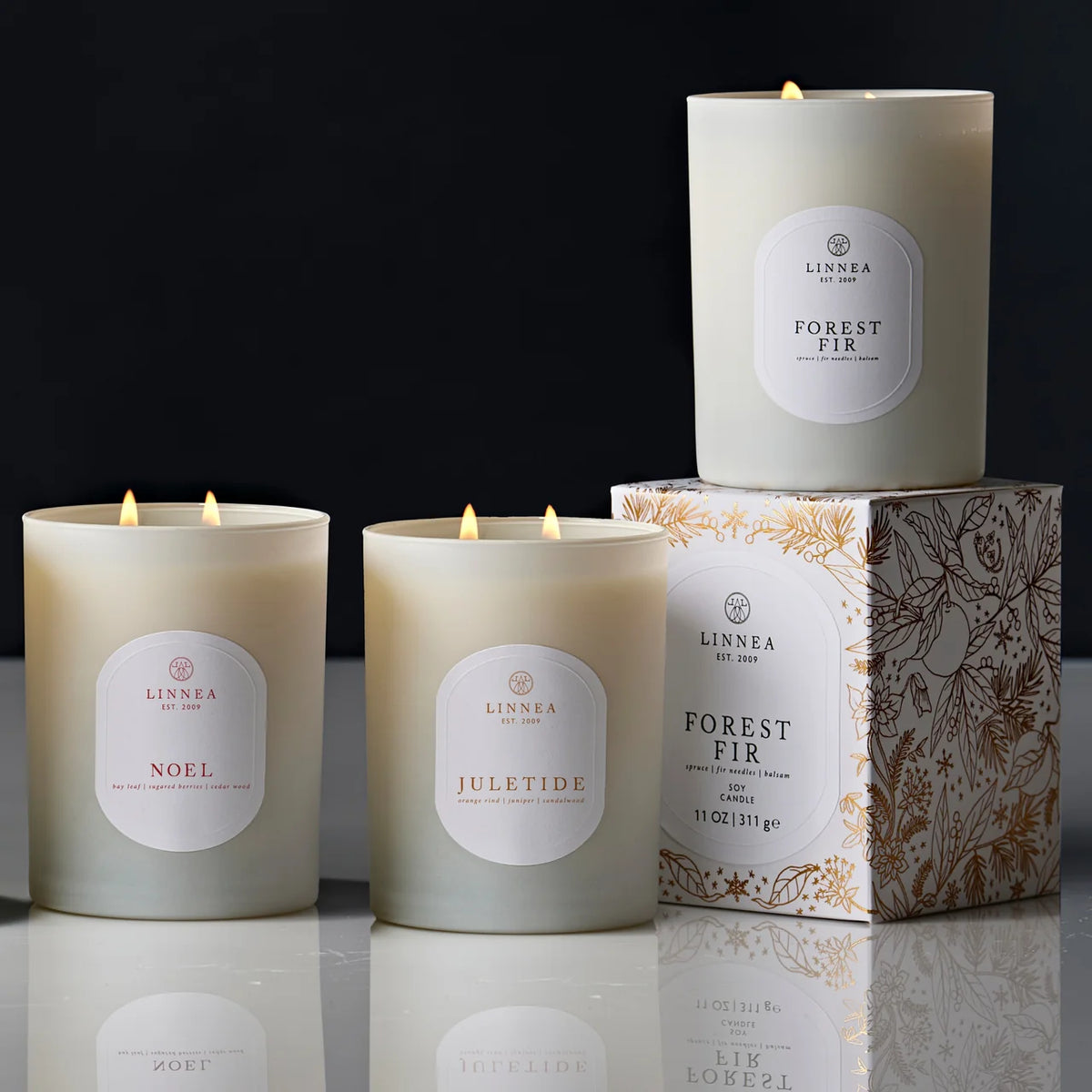 Linnea Candles 2 Wick Candles | Seasonal (Fall/Winter )