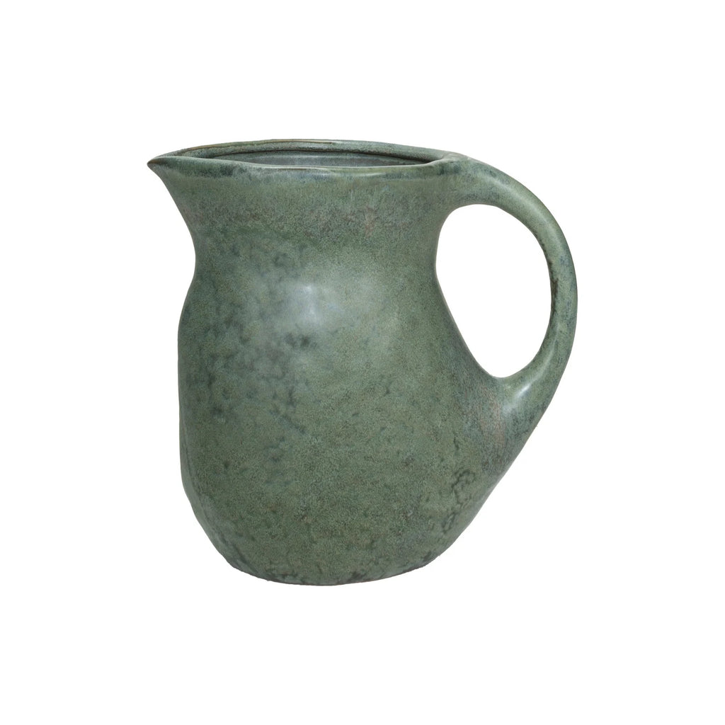 Stoneware Pitcher | Moss Green