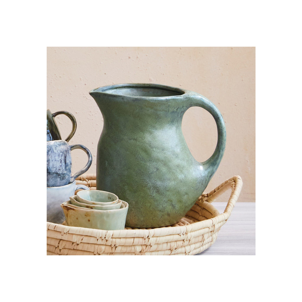 Stoneware Pitcher | Moss Green