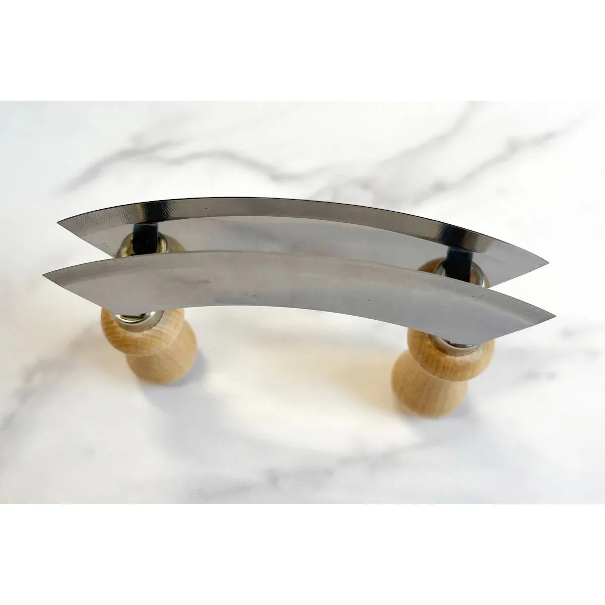 French Cutting Board Bowl w/ Mezzaluna | Small