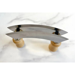 French Cutting Board Bowl w/ Mezzaluna | Small