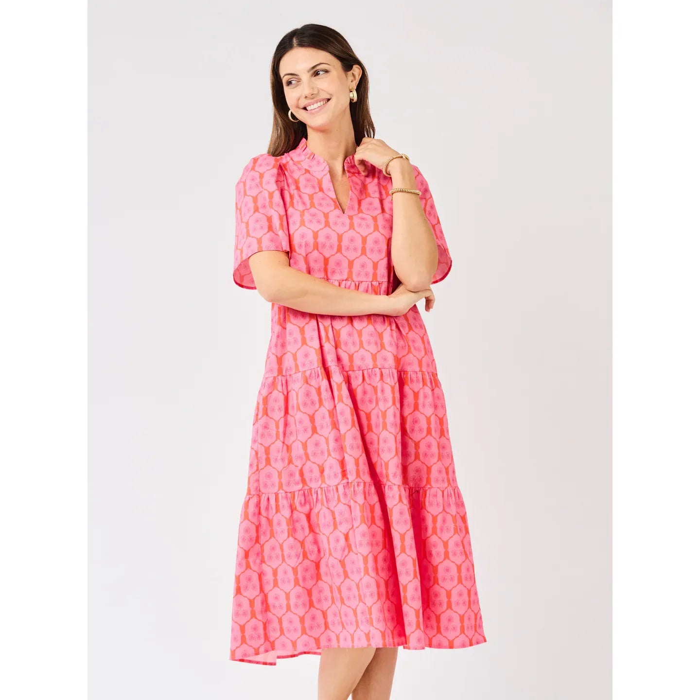 Ivy Dress | Rosette Charm Pink