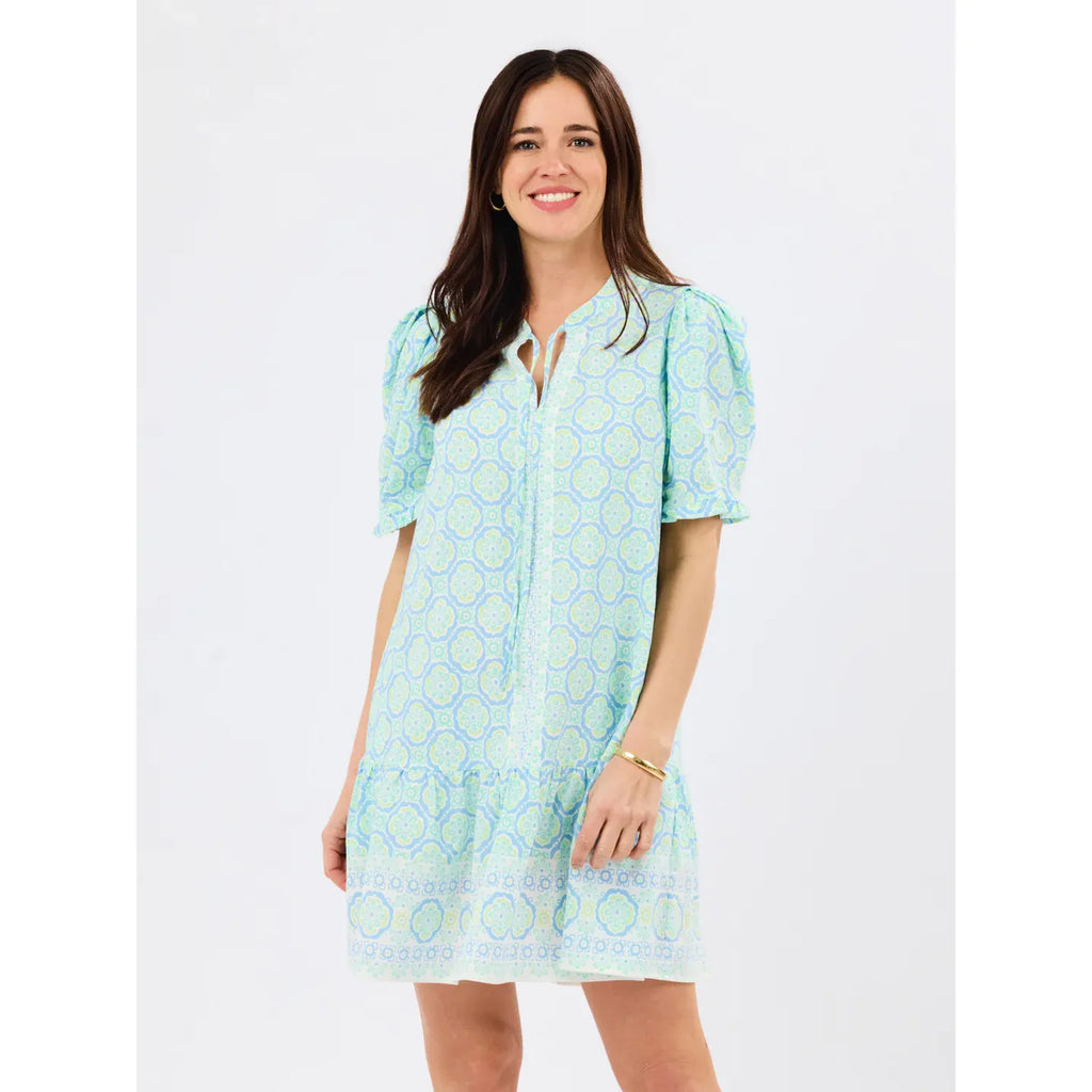 Natalia Dress | Mosaic Charm Blue