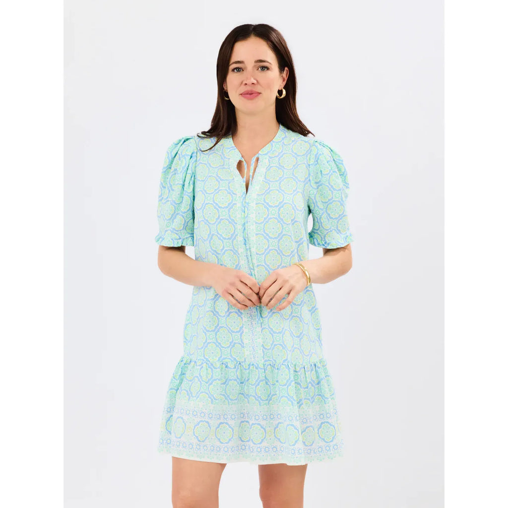 Natalia Dress | Mosaic Charm Blue
