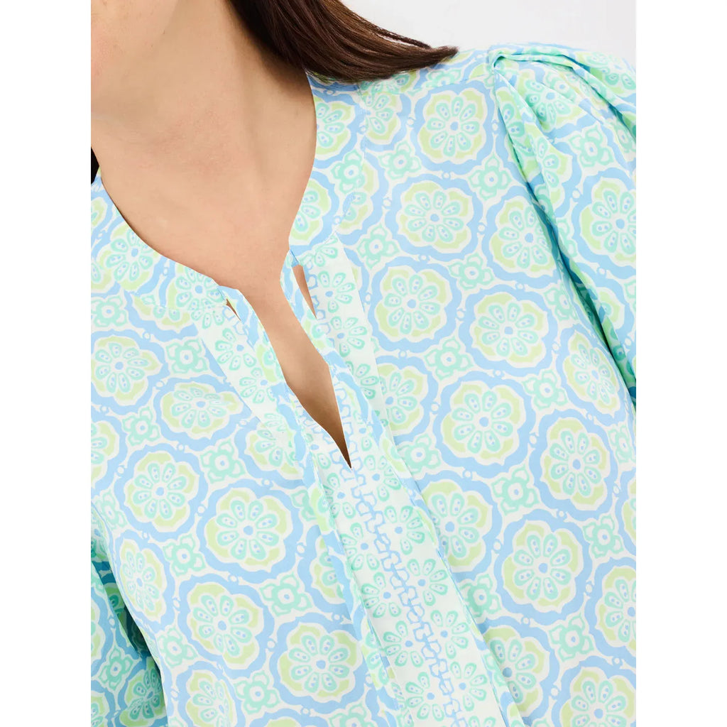 Natalia Dress | Mosaic Charm Blue