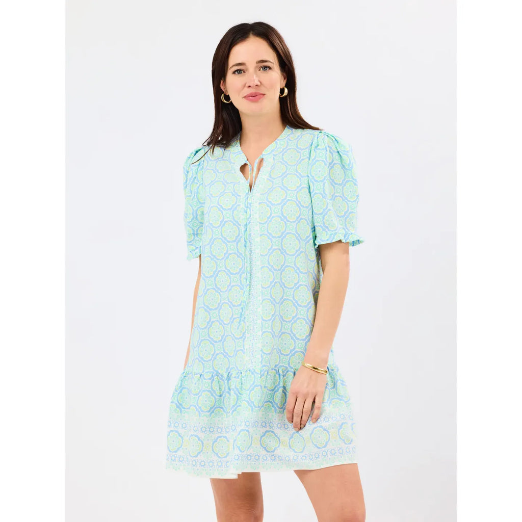 Natalia Dress | Mosaic Charm Blue