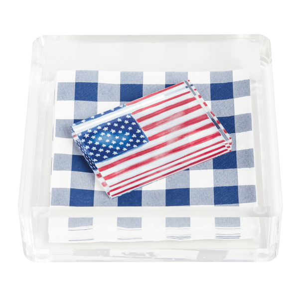 Flag Napkin Holder & Weight Set