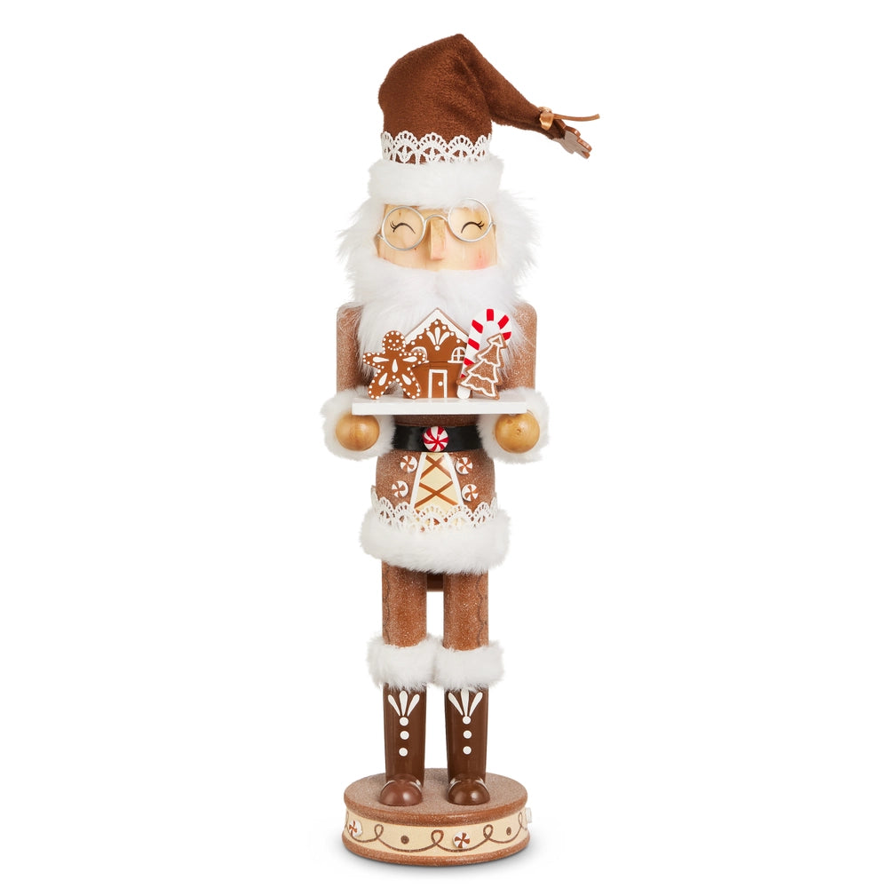 Gingerbread Santa Nutcracker | 15”