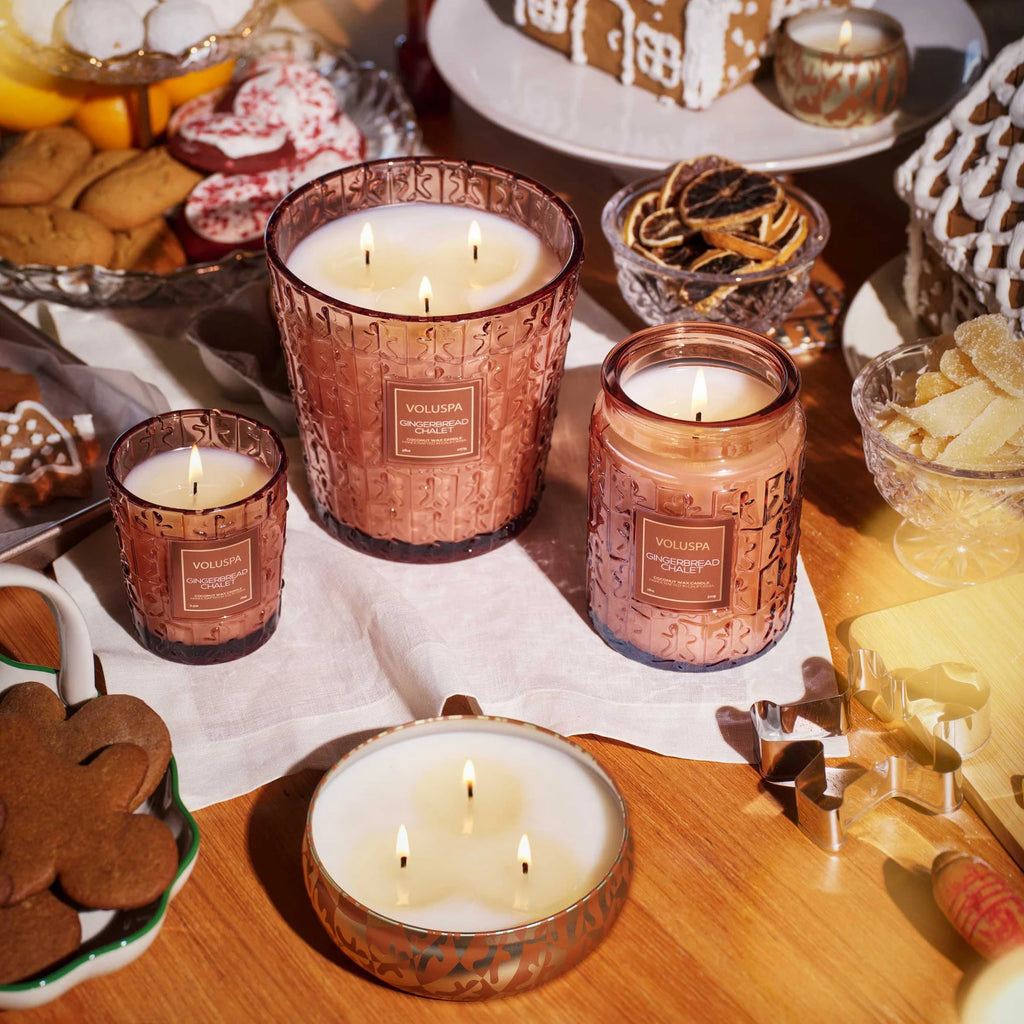 Voluspa Jar Candle | Large - Gingerbread Chalet