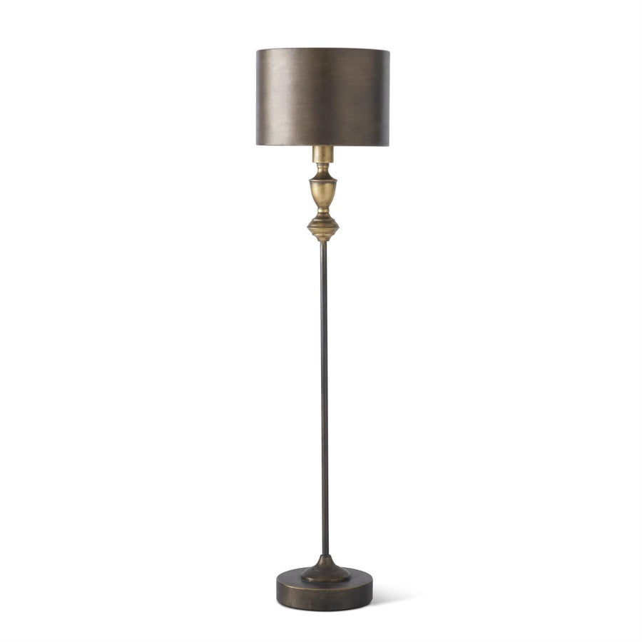 Brushed Gold Slender Spine Lamp w/Metal Shade