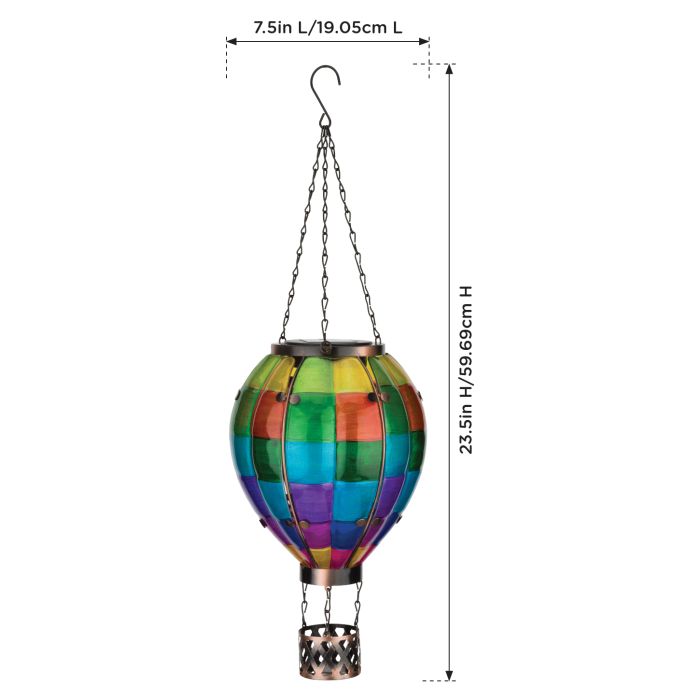 Hot Air Balloon Solar Lantern - LG | Patchwork