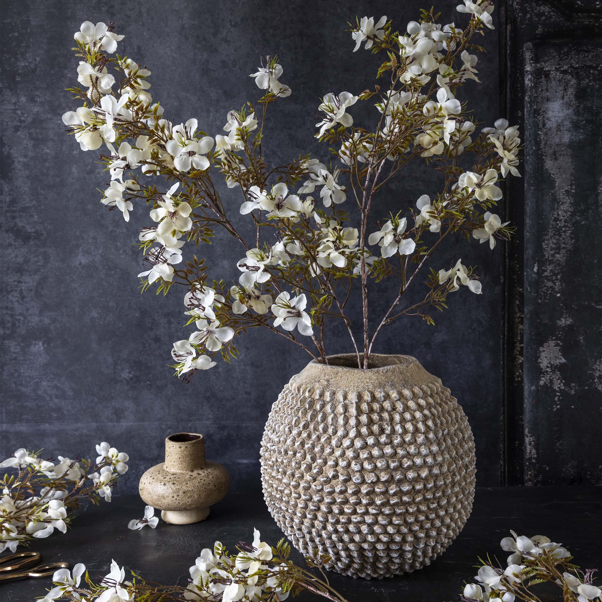 Artificial Prunus Blossom | Cream