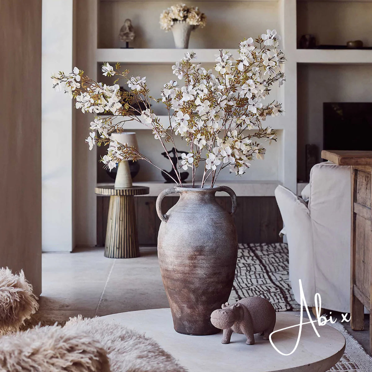 Artificial Prunus Blossom | Cream