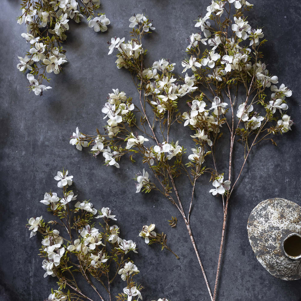 Artificial Prunus Blossom | Cream