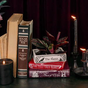Stacked Book Vase | Edgar Allen Poe