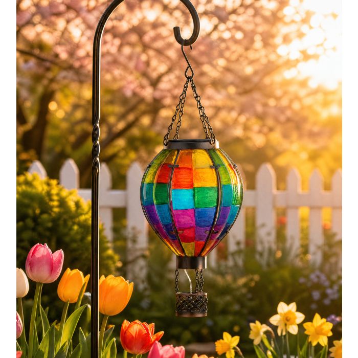 Hot Air Balloon Solar Lantern - SM | Patchwork