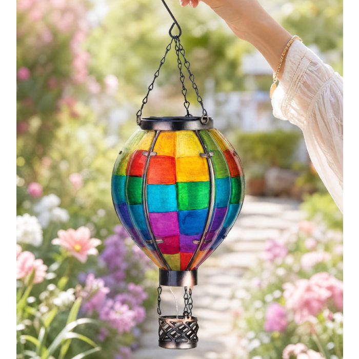 Hot Air Balloon Solar Lantern - SM | Patchwork