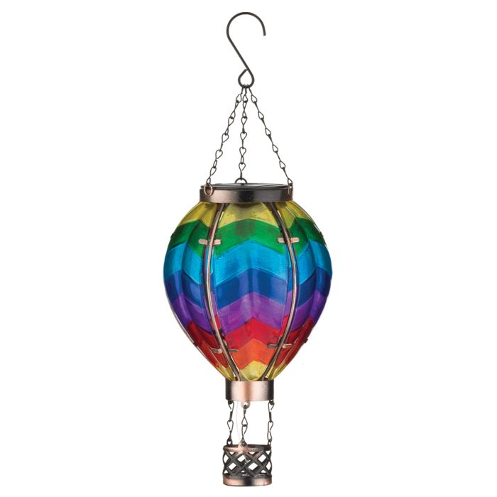 Hot Air Balloon Solar Lantern - SM | Chevron