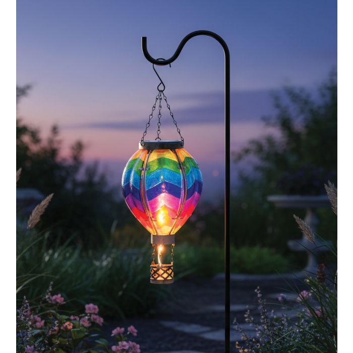 Hot Air Balloon Solar Lantern - SM | Chevron