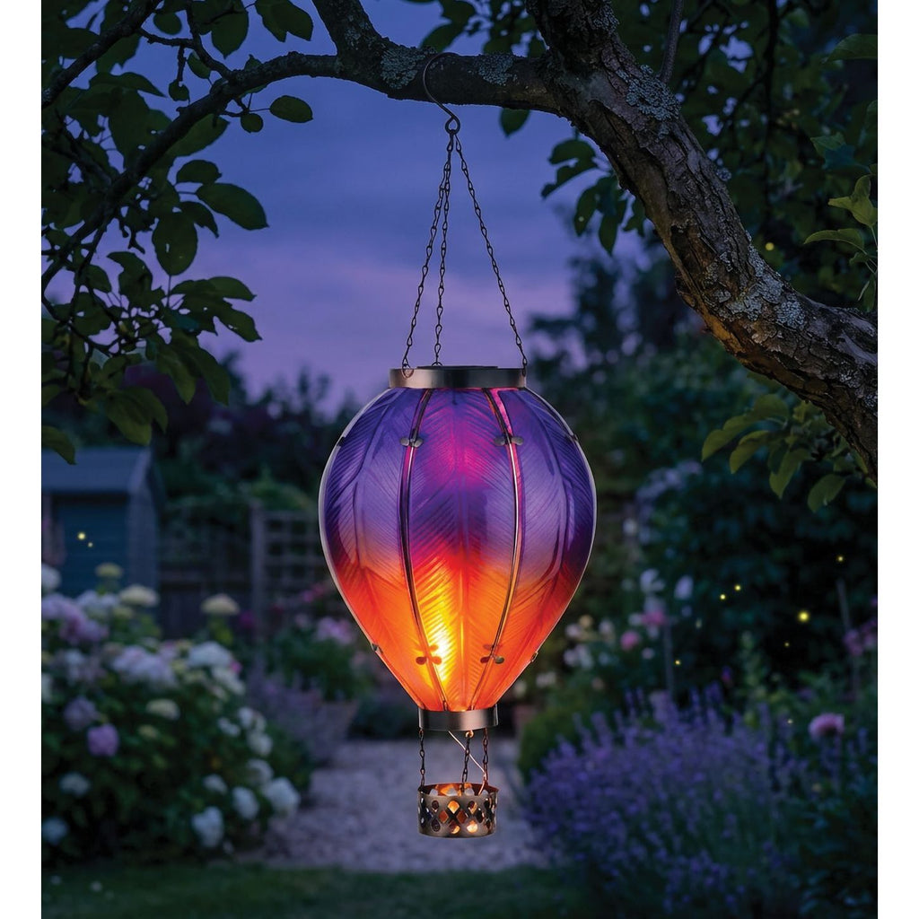 Hot Air Balloon Solar Lantern - XL | Purple