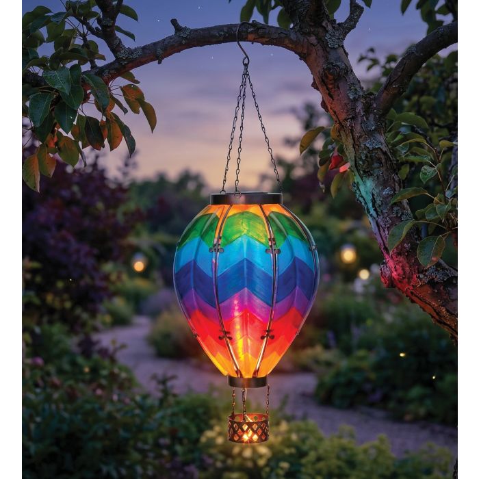 Hot Air Balloon Solar Lantern - XL | Chevron