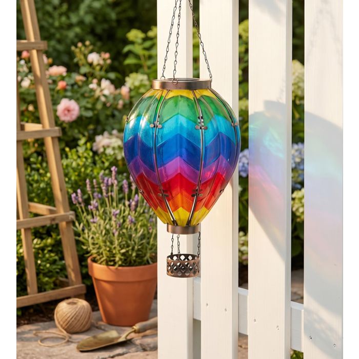 Hot Air Balloon Solar Lantern - XL | Chevron