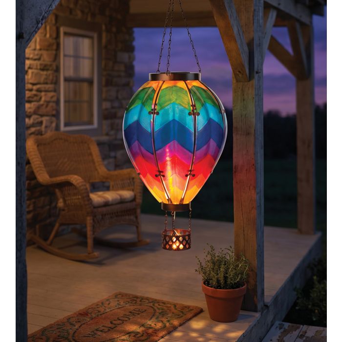 Hot Air Balloon Solar Lantern - XL | Chevron