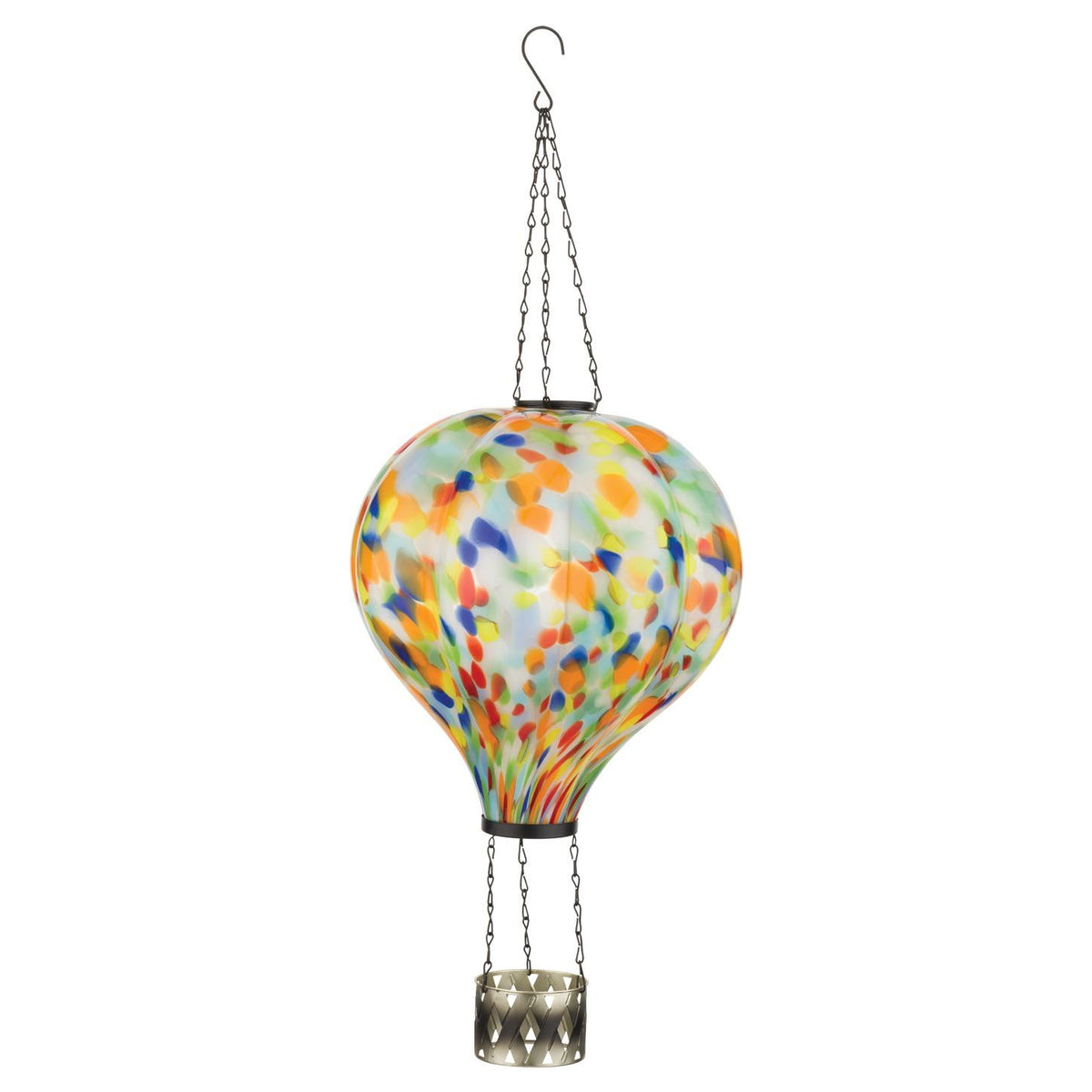 Hot Air Balloon Solar Lantern Murano Glass - XL | Confetti