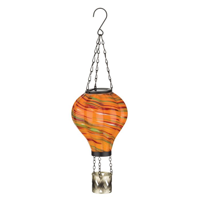 Hot Air Balloon Solar Lantern Murano Glass - SM | Sunburst