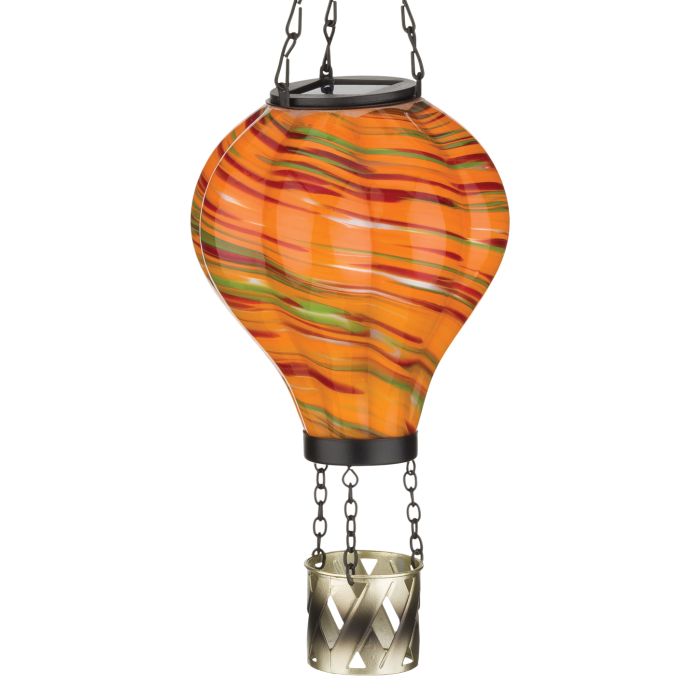 Hot Air Balloon Solar Lantern Murano Glass - SM | Sunburst