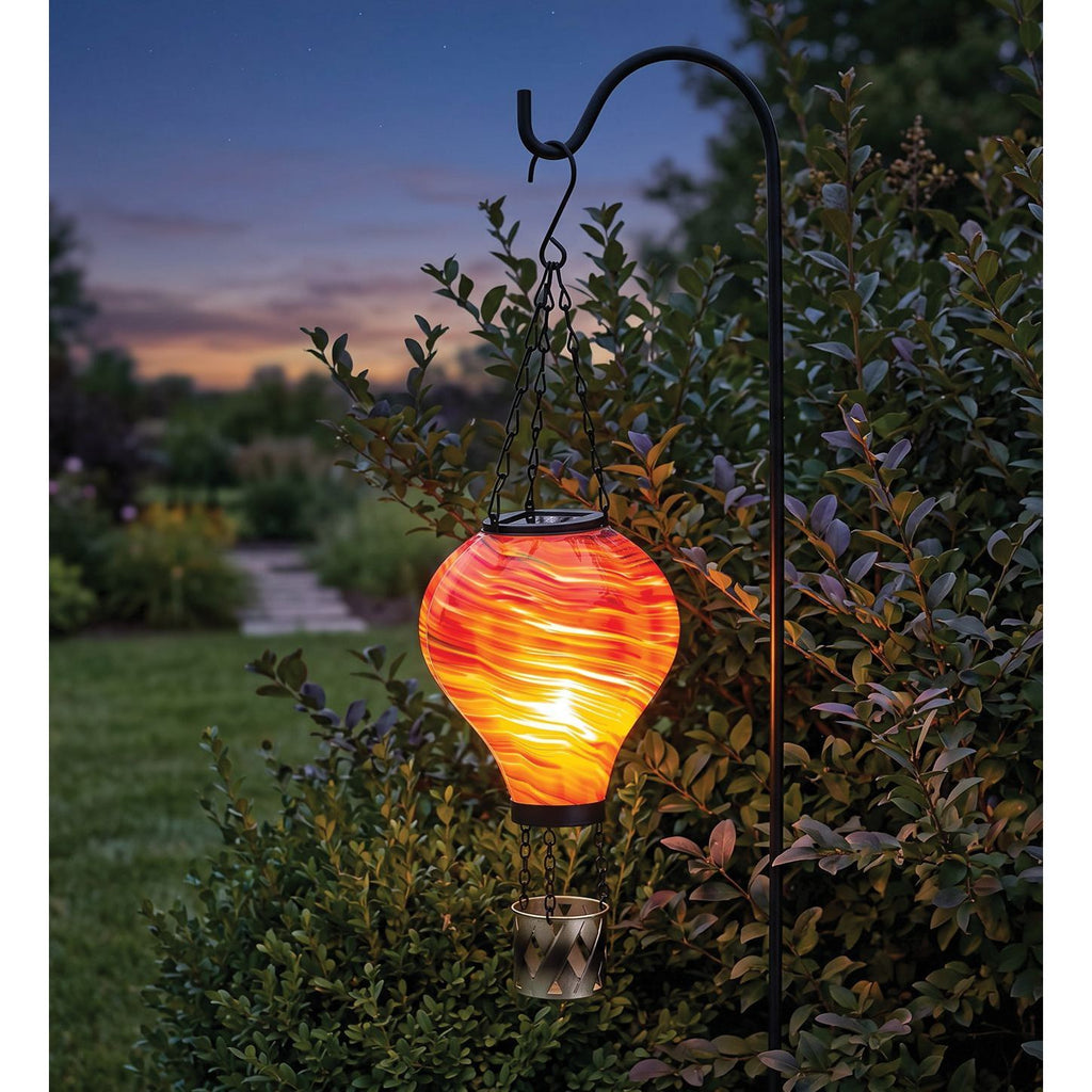 Hot Air Balloon Solar Lantern Murano Glass - SM | Sunburst